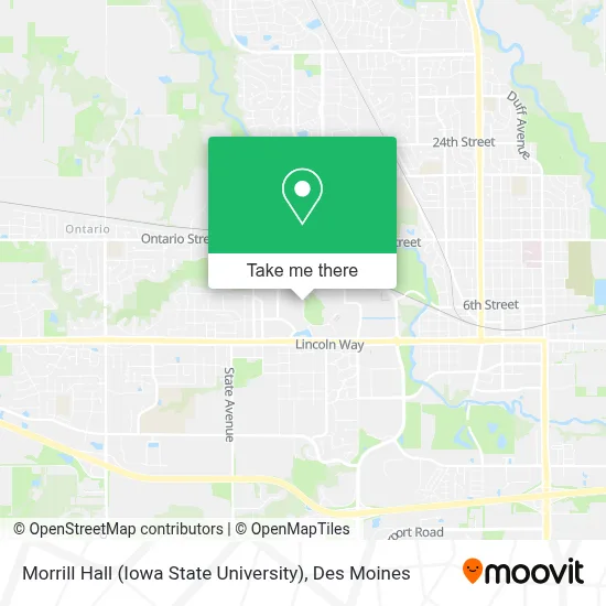Morrill Hall (Iowa State University) map