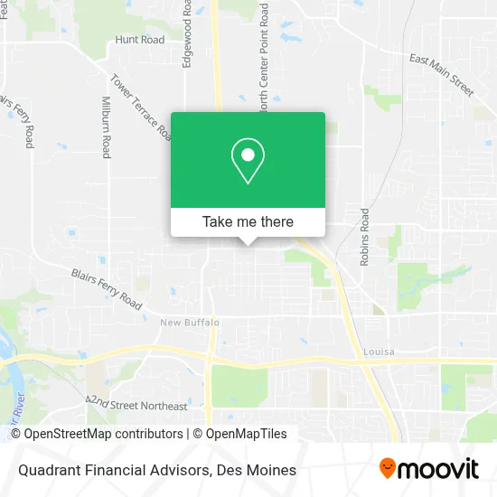Quadrant Financial Advisors map