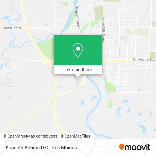 Kenneth Adams D.O. map