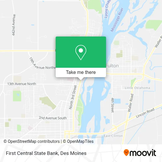 First Central State Bank map
