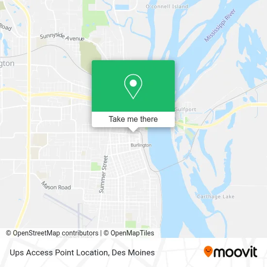 Ups Access Point Location map