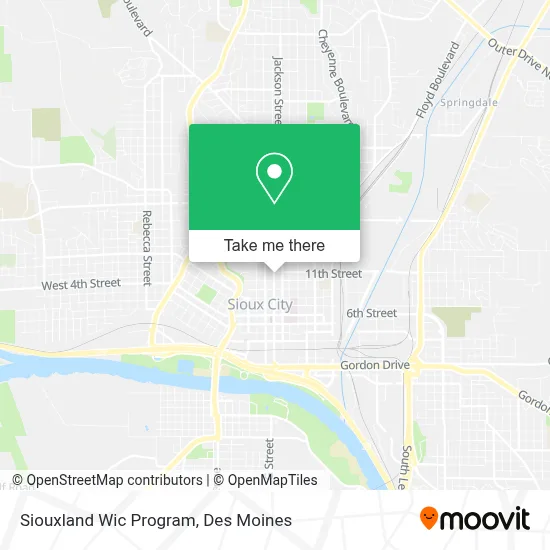Siouxland Wic Program map