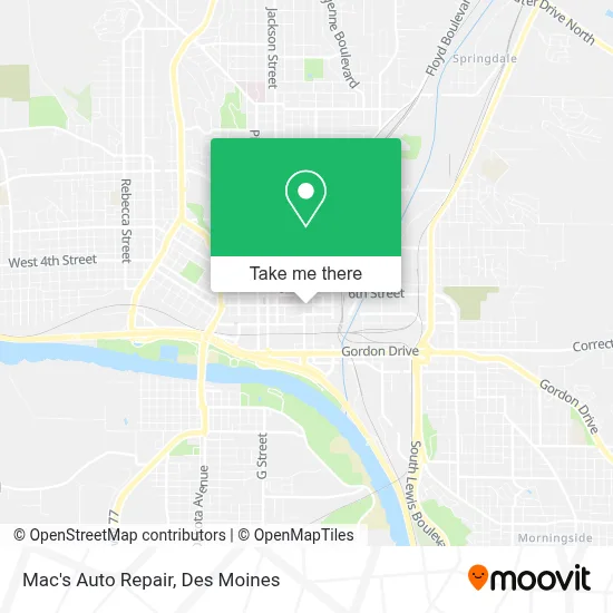 Mac's Auto Repair map