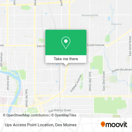 Ups Access Point Location map