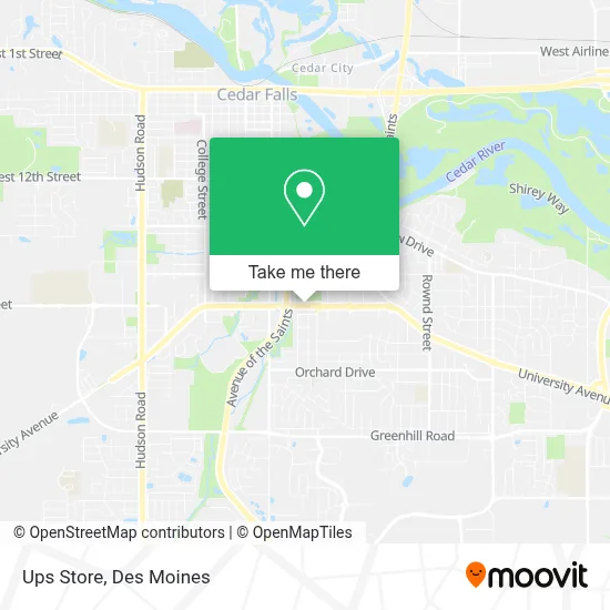 Ups Store map