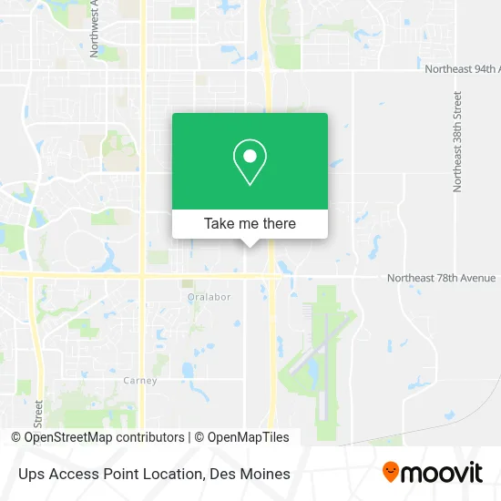 Ups Access Point Location map