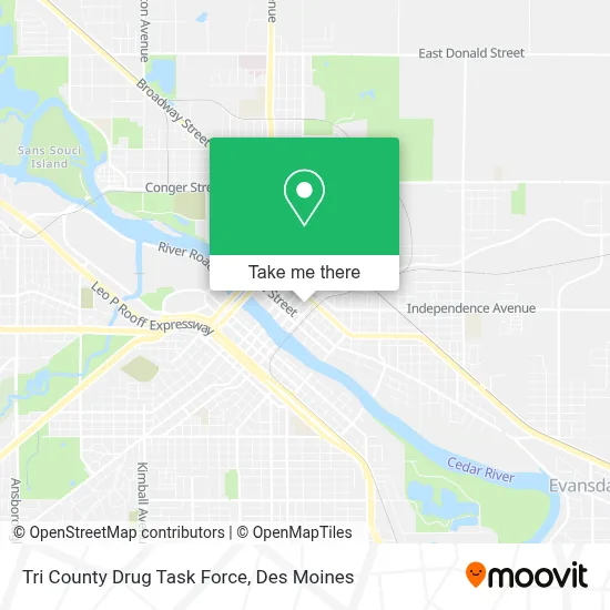 Tri County Drug Task Force map