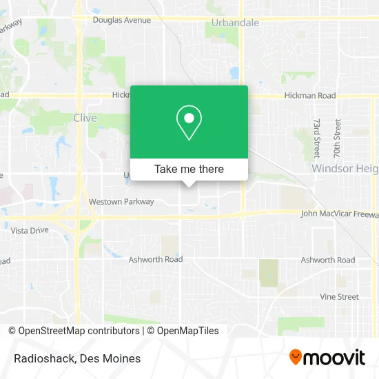Radioshack map