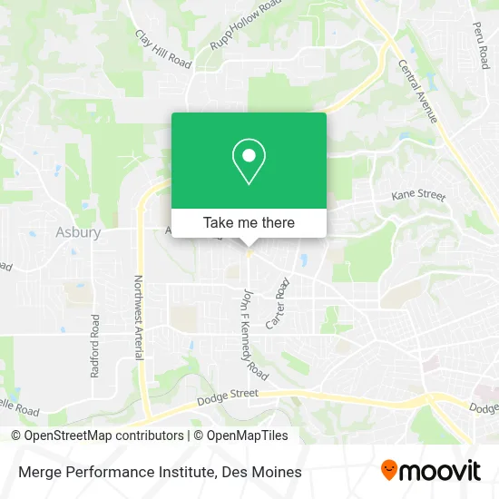 Merge Performance Institute map