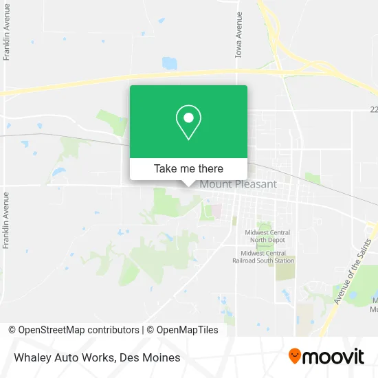 Whaley Auto Works map