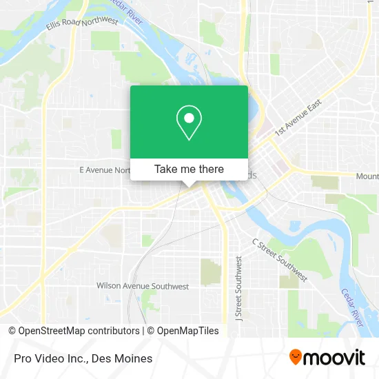 Pro Video Inc. map