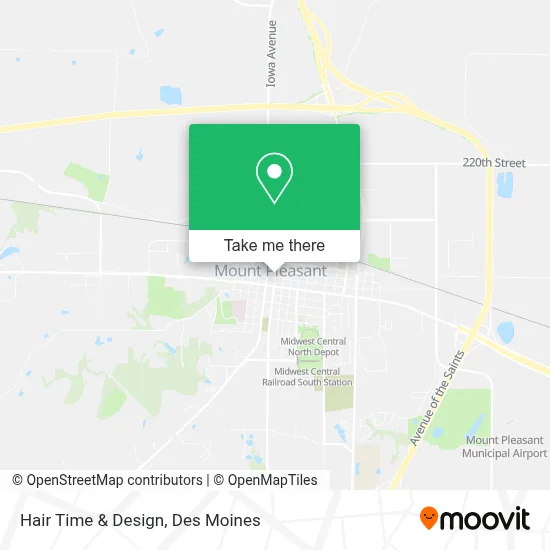 Hair Time & Design map