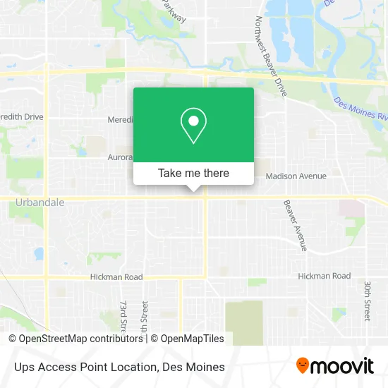 Ups Access Point Location map