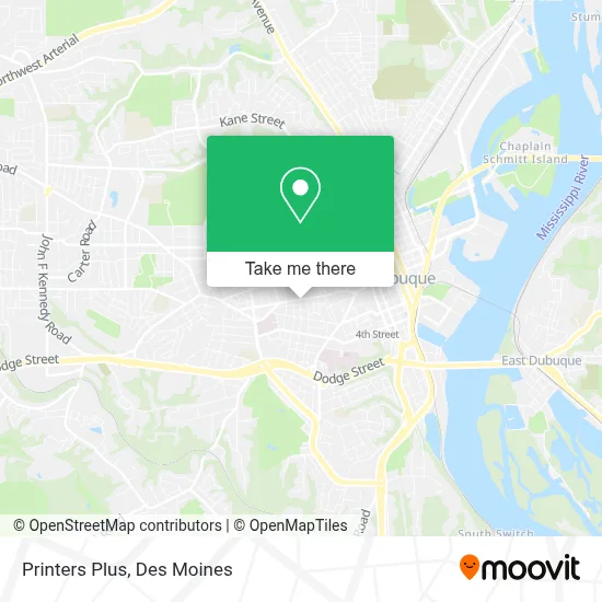 Printers Plus map