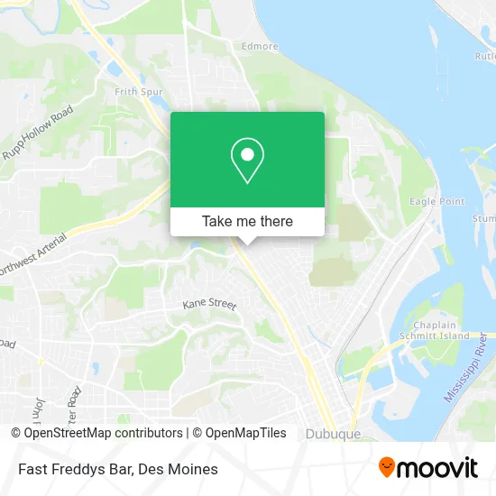 Fast Freddys Bar map