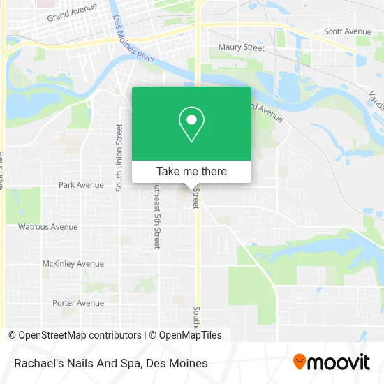 Rachael's Nails And Spa map