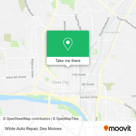 Wilde Auto Repair map