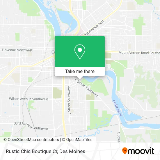 Rustic Chic Boutique Cr map
