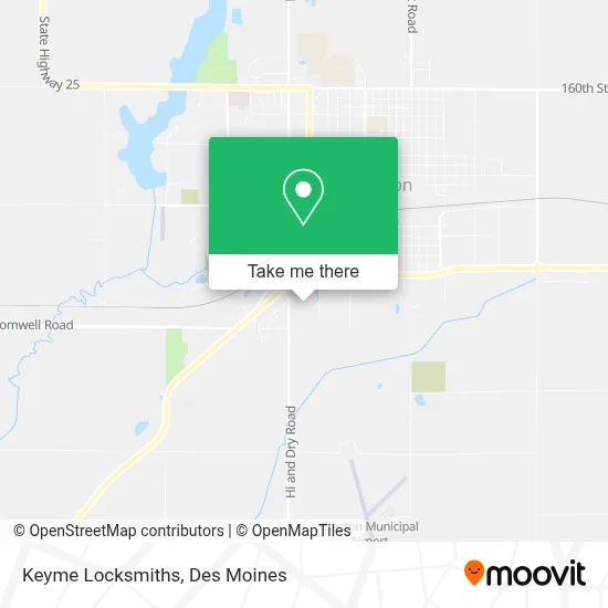 Keyme Locksmiths map