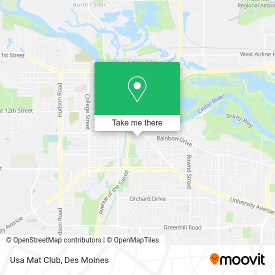 Usa Mat Club map