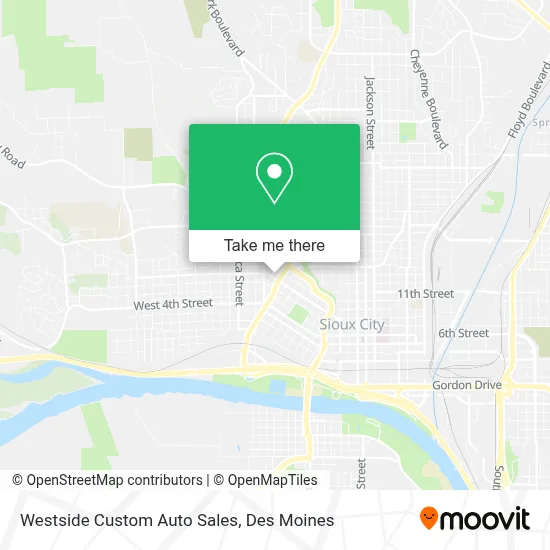 Westside Custom Auto Sales map