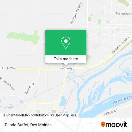 Panda Buffet map