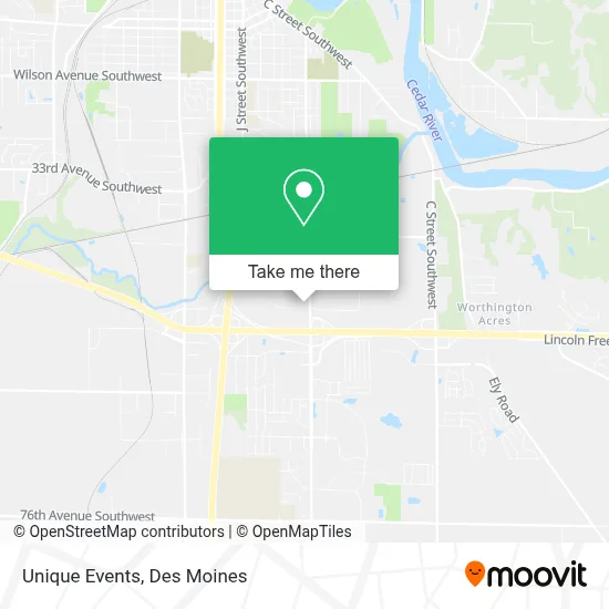Unique Events map