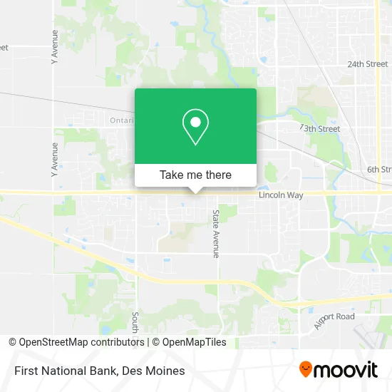First National Bank map
