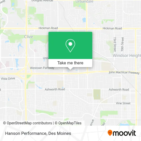 Hanson Performance map