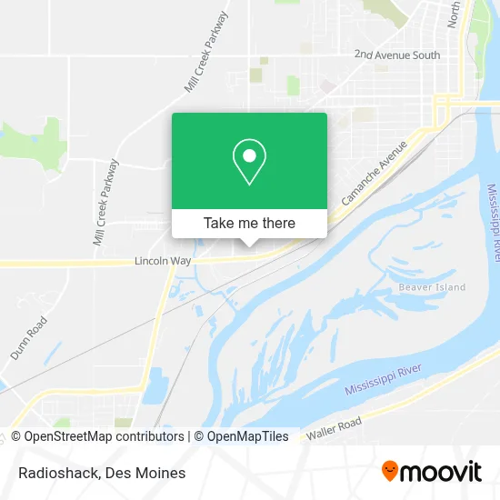 Radioshack map
