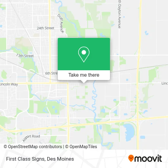 First Class Signs map