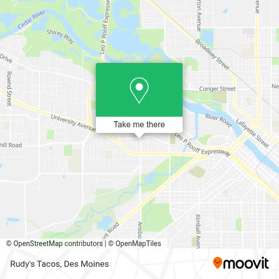 Rudy's Tacos map