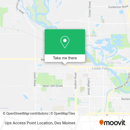 Ups Access Point Location map