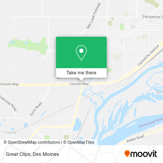 Great Clips map