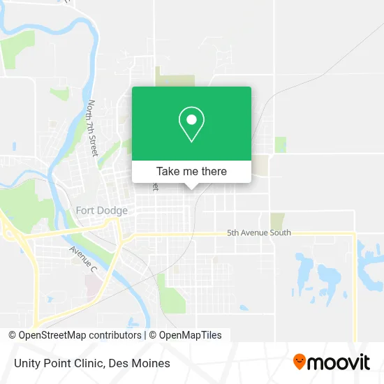 Unity Point Clinic map