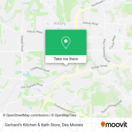 Gerhard's Kitchen & Bath Store map