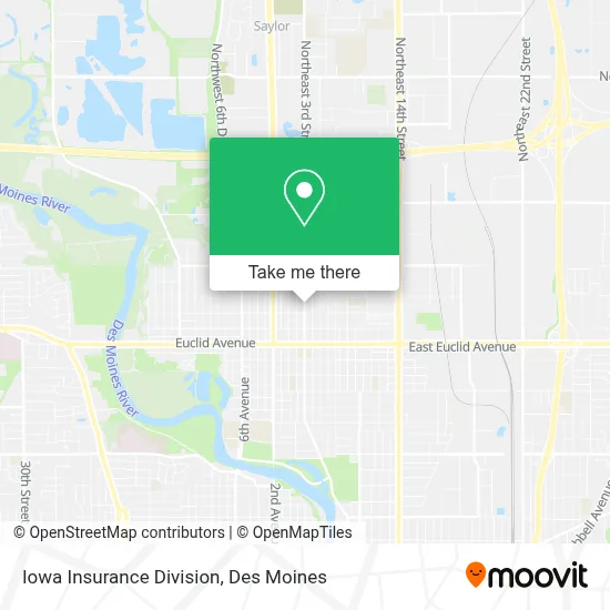 Iowa Insurance Division map