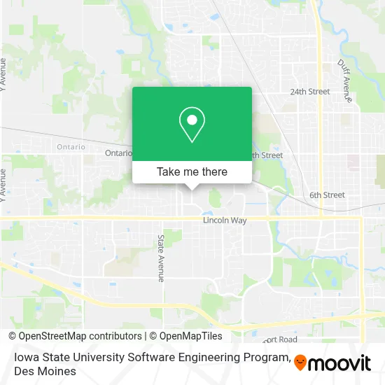 Iowa State University Software Engineering Program map