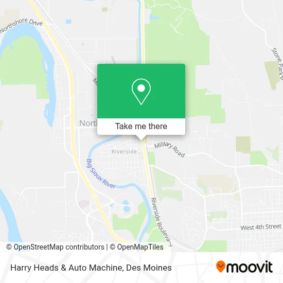 Harry Heads & Auto Machine map
