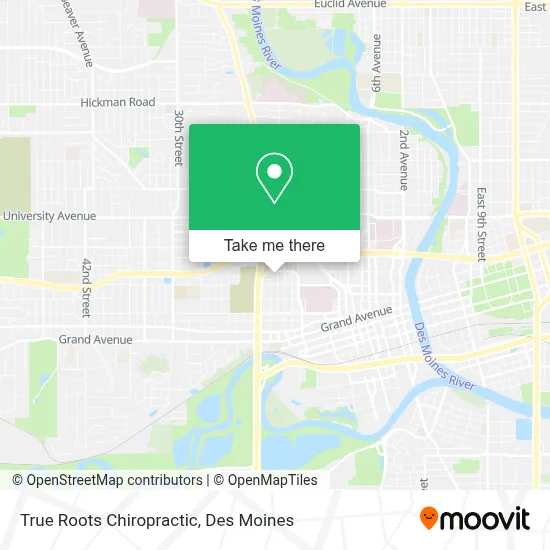 True Roots Chiropractic map