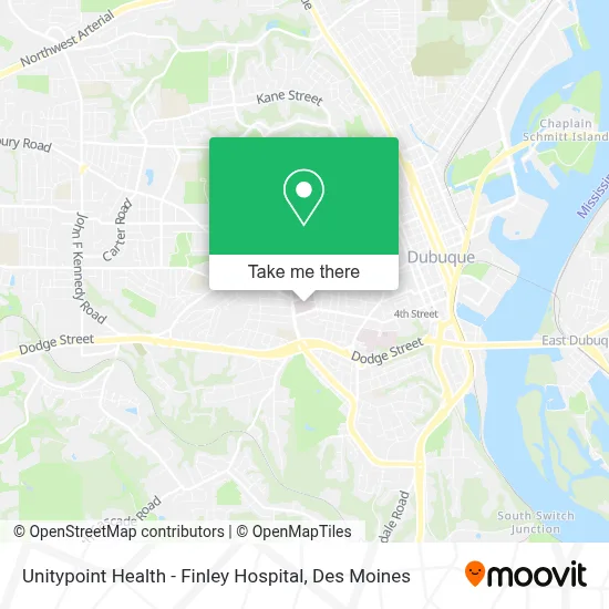 Unitypoint Health - Finley Hospital map