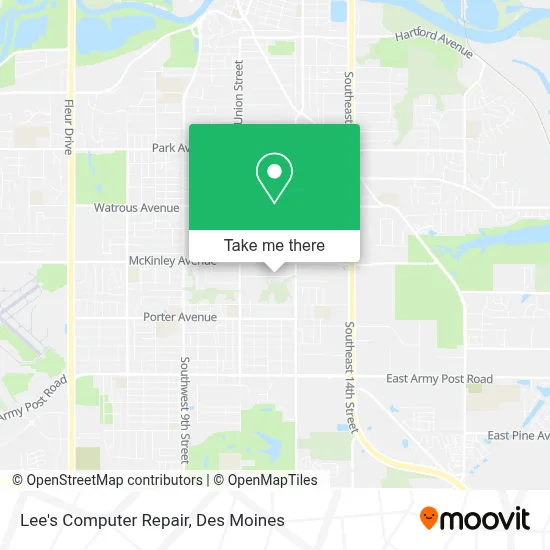 Lee's Computer Repair map