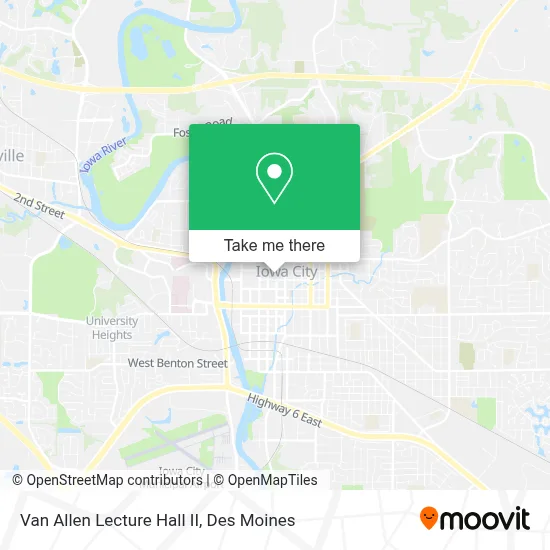 Van Allen Lecture Hall II map