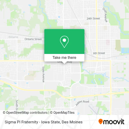 Sigma Pi Fraternity - Iowa State map