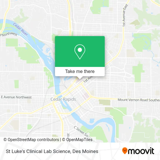St Luke's Clinical Lab Science map