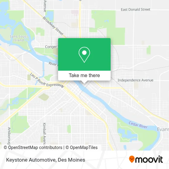 Keystone Automotive map