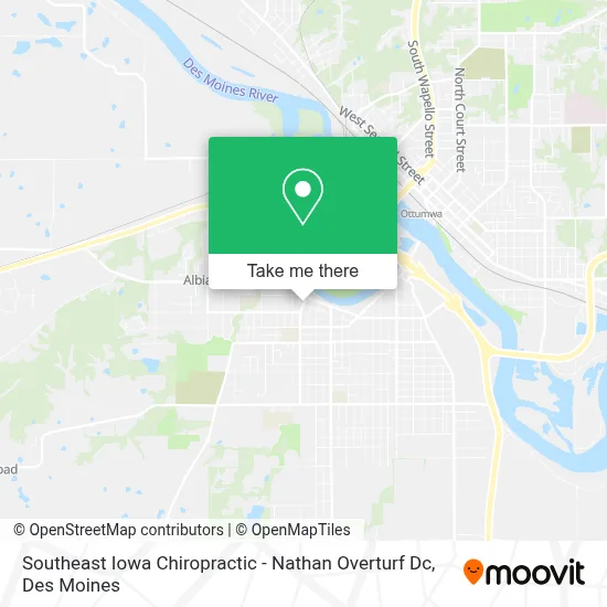 Southeast Iowa Chiropractic - Nathan Overturf Dc map