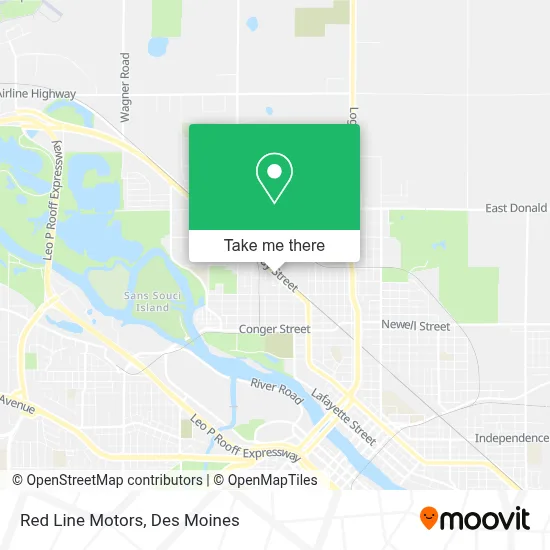 Red Line Motors map