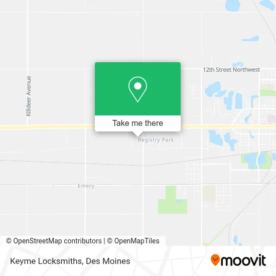 Keyme Locksmiths map