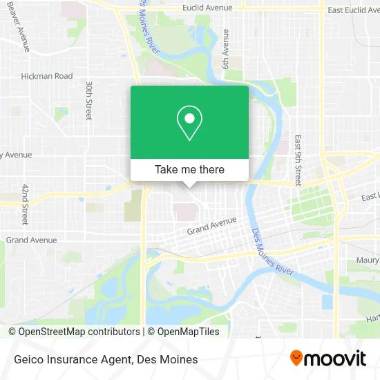 Geico Insurance Agent map